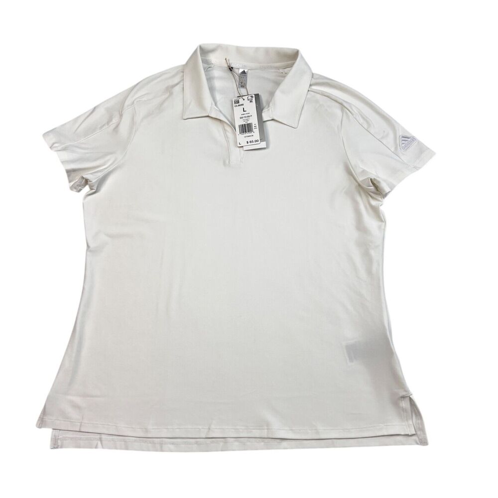 adidas Go-to Polo Shirt Golf Short Sleeve Women's Size Large GL6688 NEW